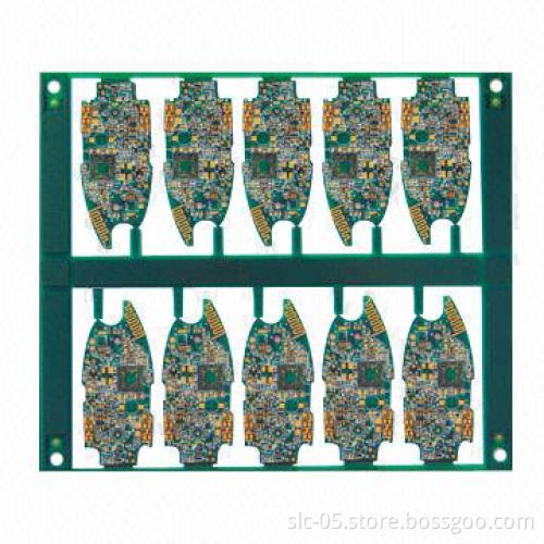 High-Tg FR-4 PCBs, 10-layer with Immersion Gold